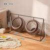 Cesta de Frutas de Hierro Forjado Transfronteriza Nueva Estante Colgante para Sala de Estar Mesa de Café Cesta de Almacenamiento de Bocadillos Bandeja de Almacenamiento de Dulces de Escritorio
