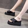 Sandalias de Plataforma de Celebridad de Internet Estilo Hada Ropa de Exterior 2026 Nueva Moda de Verano Zapatos de Tacón de Cuña con Suela Gruesa