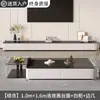 Móvel de TV de Chão para Sala de Estar, Novo Modelo 2026, Luxo Leve, Prático para Apartamentos Pequenos, Conjunto de Mesa de Centro e Móvel de TV Estilo Creme