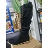 Botas de Mujer de Caña Alta de Ante con Cremallera Lateral de Tacón Bajo, Nuevas para Otoño e Invierno 2026, Transfronterizas de Amazon, Tallas 40-43