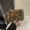 Bolso pequeño con lentejuelas para mujer, primavera 2024, nuevo bolso bandolera a juego, elegante, sencillo, con cadena, pequeño, cuadrado