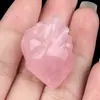 2333-Piedra de Cristal Natural Modelo Corazón Tallado Vísceras Decoración de Halloween Mini Adornos Venta al por Mayor