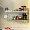 Estante de Cocina de Acero Inoxidable 304 sin Perforaciones Montado en la Pared Estante de Almacenamiento para Condimentos Estante para Especias