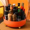 Especiero Giratorio de 360 Grados, Organizador de Cocina para Salsas, Vinagre y Condimentos, Solución de Almacenamiento para el Hogar