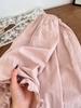 Moda Coreana Primavera y Verano Pantalones de Pierna Ancha Encaje Rosa Pantalones Casuales Moda Combinable Estilo Occidental Casual Nuevo Trendy