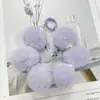 Pingente de Bola de Pelo de Coelho Preguiçoso Corrente para Capinha de Celular DIY Pingente de Bola de Pelo Peludo Outono e Inverno Corrente para Celular Estilo Doce e Cool