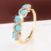 Anillo de Lujo Ligero Estilo Francés de Gama Alta con Circonita Redonda, Anillo Versátil de Nicho de Cobre Puro para Mujer, Exclusivamente para Ventas Transfronterizas, Directo del Fabricante
