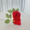 Taça de Vinho Acabamento Rosa, Buquê Tricotado à Mão, Decoração de Casa, Flor Artificial Crochê Lã Presente para Namorada
