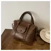 Bolso de Mano a Hombro con Textura de Lujo Ligero para Mujer, Bolso Cuadrado Pequeño Casual Simple, Bolso Cruzado Retro Trendy Europeo y Americano para Viajes