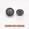 Borda fina botões de camisa com incrustação de diamante costurados à mão pequeno casaco estilo Chanel botões de metal para jaqueta corta-vento suéter tricô