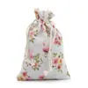 Novo Saco de Algodão e Linho Estampado Étnico com Bolso de Amarração Adequado para Sachê Repelente de Mosquitos Embalagem de Carvão Ativado Sacola de Algodão e Linho
