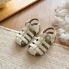 Sandalias Diadema Caladas Estilo Coreano para Niñas 2026 Verano Nuevas Zapatos Deportivos de Playa con Suela Suave Sandalias con Pedrería para Bebés Niñas