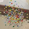 Pedras de Strass Coloridas Mistas para Nail Art, Fundo Plano, Redondas, Super Brilhantes, Mini Pedras Redondas Pequenas, Pedras de Strass Trituradas, Pedras de Strass Empilhadas, Decorações para Unhas, Atacado