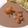 Flores de gelatina degradadas con centro de flor de cristal de dopamina originales, aretes DIY, pasadores para el cabello, sombreros, bolsos, zapatos, accesorios de ropa florales