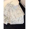 Pijama Térmico de Terciopelo con Diseño Ins Estilo Floral Dulce para Mujer, Nuevo Conjunto Cálido para Estar en Casa Primavera y Otoño 2026 Adecuado para Salir