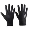 En Stock Nuevos Guantes de Seda Helada Finos Antideslizantes de Medio Dedo para Mujer, Diseño de Dos Dedos Expuestos, Guantes para Hombre para Reparto y Servicio de Comida
