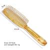 Nuevo peine de masaje transparente con brillo, peine para el cabello, brillo dorado, peine de mango largo, peine simple para niña, peine con bolsa de aire, peine con cojín de aire