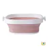 Lavabo Plegable, Lavabo Conveniente para Uso Doméstico, Tamaños Grande y Pequeño, Adecuado para Recién Nacidos, Tina para Bebé para Lavar Pies, Ropa y Verduras