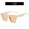 Nuevas Gafas de Sol Cuadradas Estilo Ojo de Gato Europeas y Americanas, Gafas de Sol Personalizadas de Moda para Fotografía Callejera y Pasarela, Gafas de Sol de Moda Transfronterizas