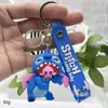 Colgante de Stitch de Dibujos Animados Llavero Divertido de Lilo y Stitch Colgante Muñeco de Plástico Suave Caja Ciega