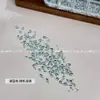 Rhinestones para arte de uñas en azul lago, forma de diamante, navette, base plana, forma irregular, decoraciones de uñas con borde biselado pequeño al por mayor