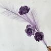 Lujo Ligero Mesa de Comedor de Gama Alta Jarrones Adornos Flores Artificiales Rosas Flores Falsas Adornos Decorativos Flores Falsas Flores de Gama Alta