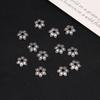 Aleación de toro de plata de Xizang, cuenta espaciadora de toro, espaciadores, accesorios, colgante, aretes, capuchón de flor, accesorios de plata de Xizang, capuchón de flor, accesorios para la mano