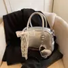 Bolso de Mano de Encaje de Primavera Bolso de Bowling para Mujer 2026 Nuevo de Moda Tendencia Coreana Bolso Almohada Bolso Cruzado Versátil