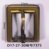 Diâmetro Interno 17mm Fivela em Forma de D Quadrada Bronze Laminado Sandálias de Couro Escovado Sandálias de Couro Masculinas Botão Atacado Fivela de Sapato Girassol