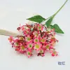 Flores Artificiais para Casamentos, Decoração de Cena para Salão de Casamento, Arranjo Floral, Flores de Seda Daphne com 3 Galhos em Haste Única, Arranjo de Arte Floral para Casa