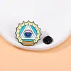 Série Olho do Diabo Insígnia Criativa Olhos de Gota de Óleo Metal Insígnia Criativa Personalizada Fivela de Bolsa Acessórios Peito