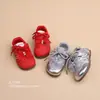 Nuevas Zapatillas con Lazo de Primavera 2026 para Niñas, Zapatos Deportivos Plateados para Bebés, Zapatos Casuales para Niñas
