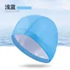 Gorro de natación con recubrimiento de PU al por mayor para adulto, impermeable, protección para los oídos, alta elasticidad, cómodo, unisex, para niños, gorro de natación de PU