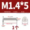 Tornillos de Cabeza Plana Delgada niquelados, de Forma Delgada, de Borde Delgado, Cabeza Plana Grande, Cabeza Plana Negra, Tornillos Phillips, Cabeza Plana M2M3M4M5M6