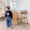 Ropa nueva para niños de primavera y otoño 2025 una generación de camiseta de primavera y otoño para niños ropa para niños chaqueta para niños camisa básica para niñas