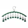 Secador de calcetines multi-clip de acero inoxidable, tendedero antideslizante para ropa interior con clips, herramienta de secado multifuncional para balcones del hogar