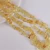 Grava de piedra de cristal amarilla natural semiacabada con forma de cuentas sueltas, collar, pulsera, accesorios de joyería, fabricantes al por mayor