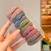 Lindos y Hermosos Scrunchies Infantiles para Niñas 2026 Nuevas Cuerdas para el Cabello de Color Dopamina Alta Elasticidad Accesorios para el Cabello No Dañinos