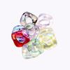23x 23mm Acrílico Transparente Cor Aurora UV Galvanizado Corrente Acessórios para Brincos Colar Pulseira Grampo de Cabelo Chaveiro DIY