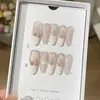 Unhas Usáveis Feitas à Mão, Unhas Usáveis Longas Estilo Olho de Gato Pura Feitura Manual de Boutique Sofisticada, Unhas Sofisticadas Estilo Francês