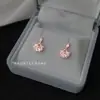 Incrustados con Circonita, Modernos y de Alta Gama, Frescos y Dulces, Pendientes Pequeños Sencillos con Forma de Flor, Pendientes para Nuevos Estudiantes, Joyería de Fábrica