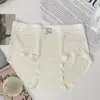 5223 Roupas Íntimas Femininas Modal Tom de Leite Estilo Menina Alta Elasticidade Amigável à Pele Cós Franzido Triângulo de Virilha Antibacteriano Respirável Calcinhas Mulheres
