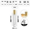 Botella de perfume pequeña, práctica, cilíndrica, con rosca de bayoneta, de 10 ml y 15 ml, disponible al por mayor.