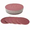 Hot de importación 9 pulgadas 8 agujeros disco flocado hoja de lija diámetro 217 mm juego combinado terciopelo posterior abrasivo neumático Pared lija