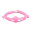 Pulseira europeia e americana transfronteiriça de contas ajustável imitação ágata étnica tecida à mão pulseira de contas de vidro pulseira de borla para mulheres
