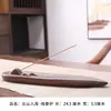 Nuevo soporte para incienso de cerámica con forma de barco de una hoja Zen, quemador de incienso multifunción con reflujo y adornos creativos de sándalo.