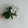 Flores de Begonia Artificiales de Venta Caliente Transfronterizas Amazon Temu, Flores Falsas para Bodas, Decoración del Hogar, Sala de Estar, Flores de Seda de Geranio