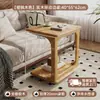 Mesa auxiliar móvil para sala de estar, mesa lateral para sofá, mesa de esquina estilo mid-century, mesita de noche para dormitorio, mesa pequeña de madera maciza