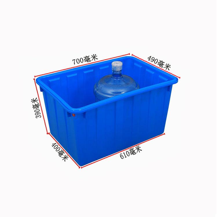全新料塑胶中号水箱120L塑料pe箱蓝色加厚中号水