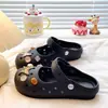 Zapatillas Retro Dulces Geniales Mary Jane de Lujo Ámbar Mariposa de Punta Cerrada, Zuecos Frescos Versátiles de Verano EVA